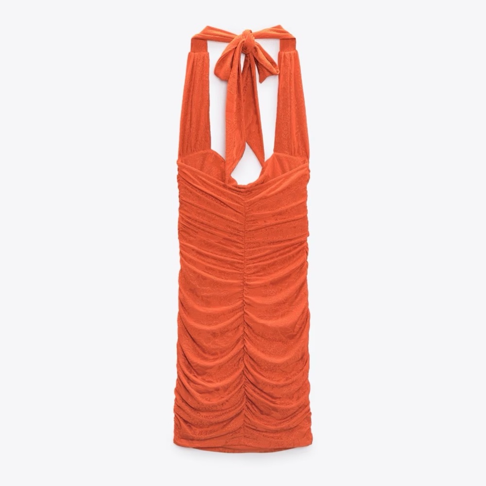 NWT Zara - Draped Jacquard dress